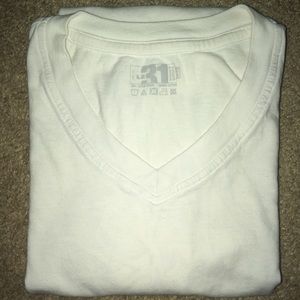 LE 31 exclusive Simons 100% cotton Vneck mens XS a good blank for tie dyeing